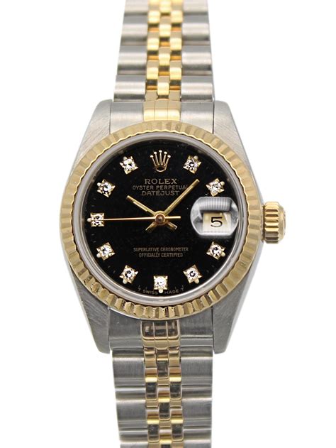 women's black face rolex|Ladies Rolex Datejust 26mm Review .